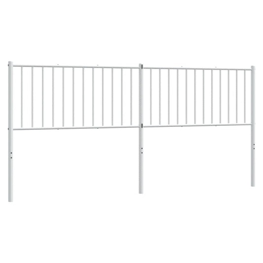 vidaXL Κεφαλάρι Λευκό 193 εκ. Μεταλλικό