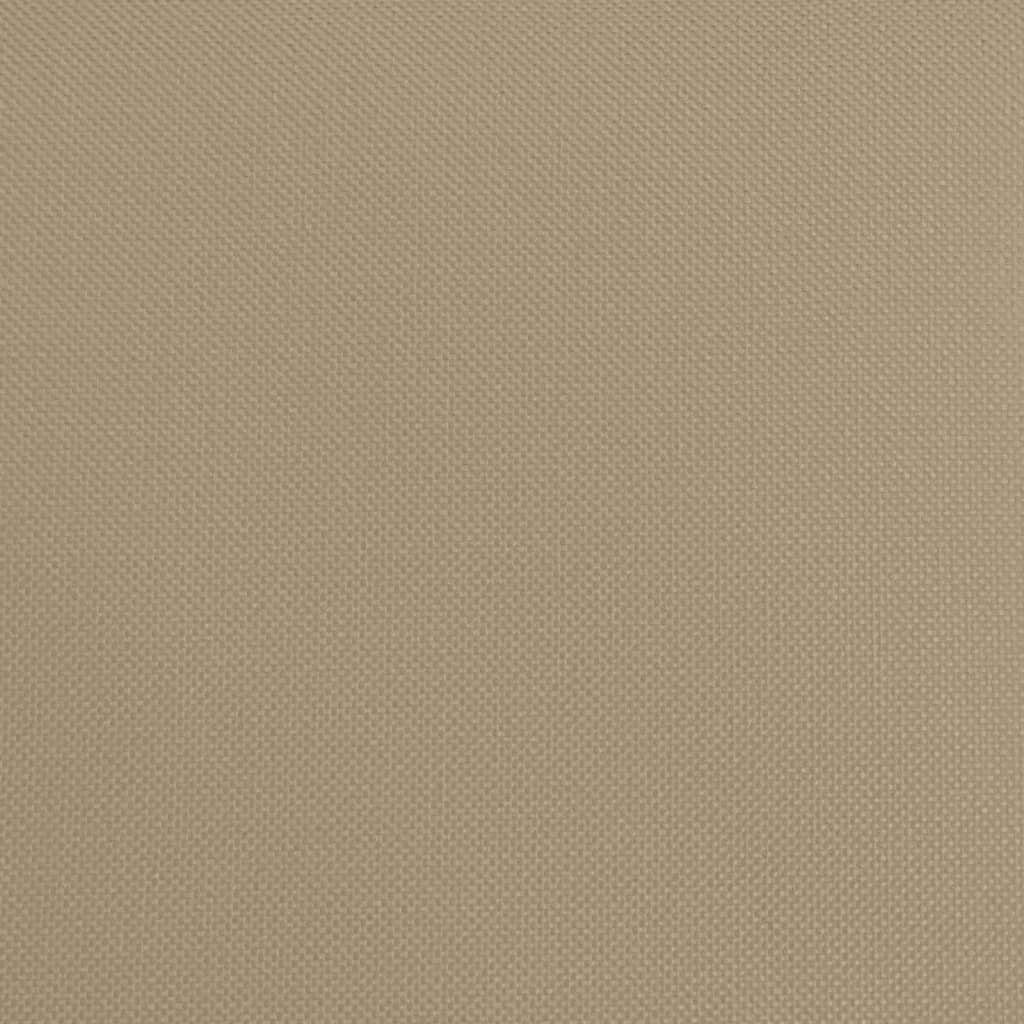 vidaXL Ξαπλώστρα Πτυσ. Taupe Ύφ. Oxford/Ατσάλι Ηλεκτ. Βαφή Πούδρας