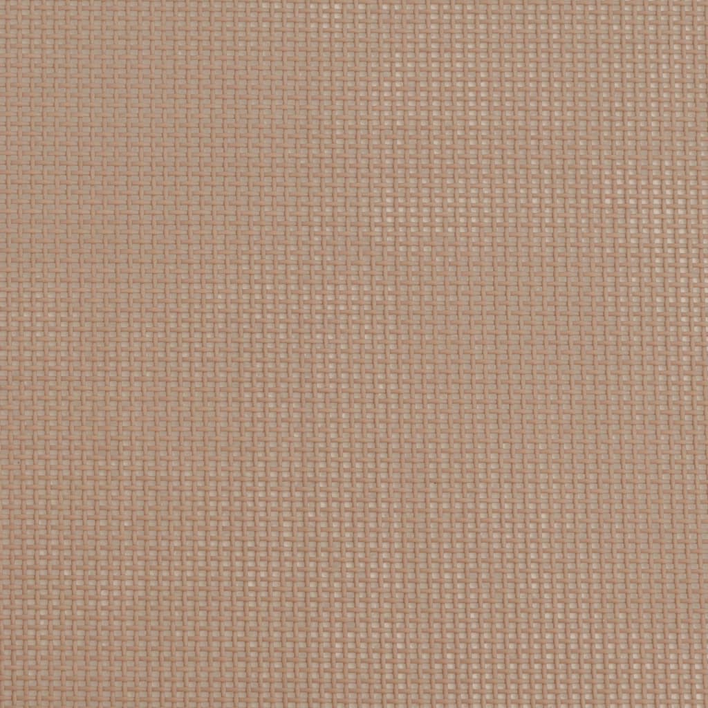 vidaXL Καρέκλες Παραλίας Πτυσ. 2 τεμ. Taupe Textilene&Ατσάλι με Πούδρα