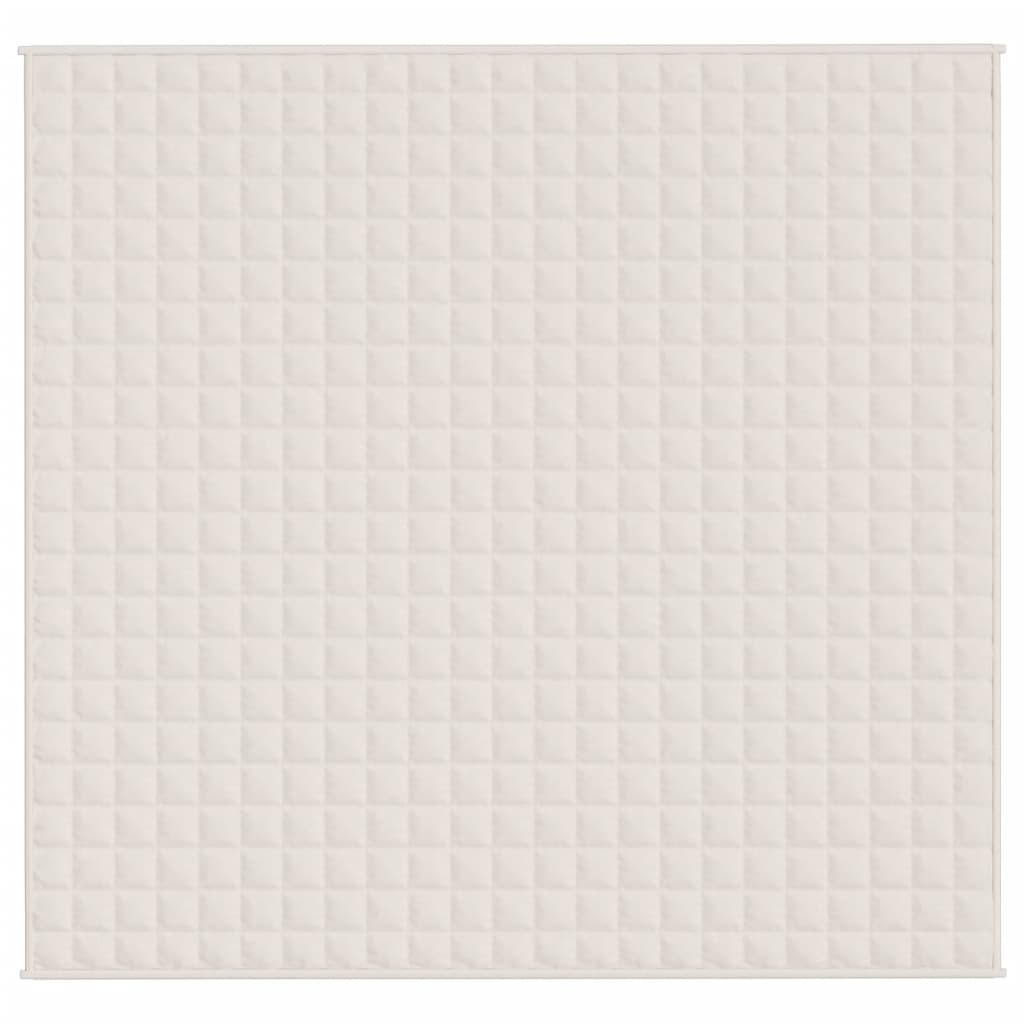 vidaXL Κουβέρτα Βαρύτητας Ανοιχτό Κρεμ 220 x 240 εκ. 11 κ. Υφασμάτινη