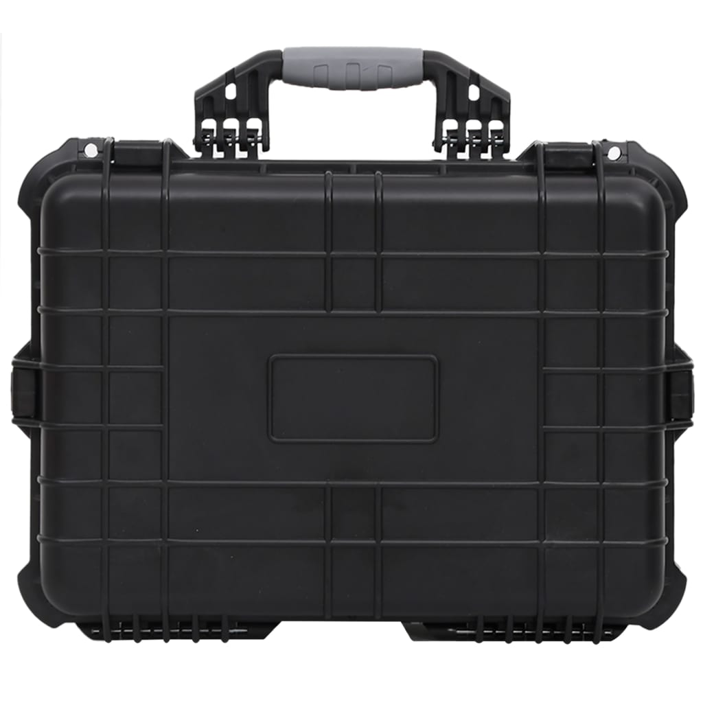 vidaXL Θήκη Πτήσης Φορητή Μαύρη 52 x 40 x 19 εκ. από Πολυπροπυλένιο