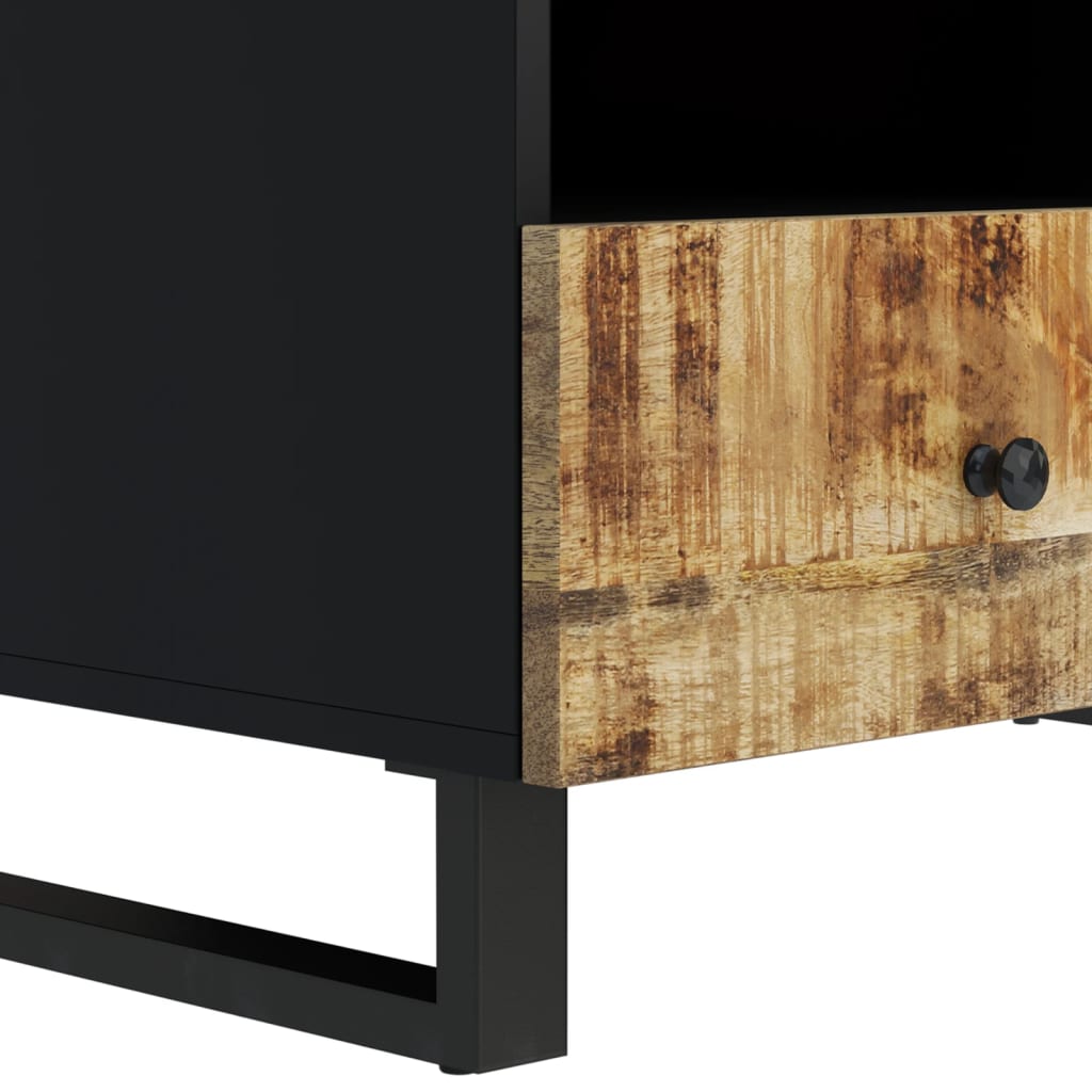 vidaXL Τραπεζάκι Σαλονιού 80x54x40 εκ. Μασίφ Ξύλο Μάνγκο & Επεξ. Ξύλο