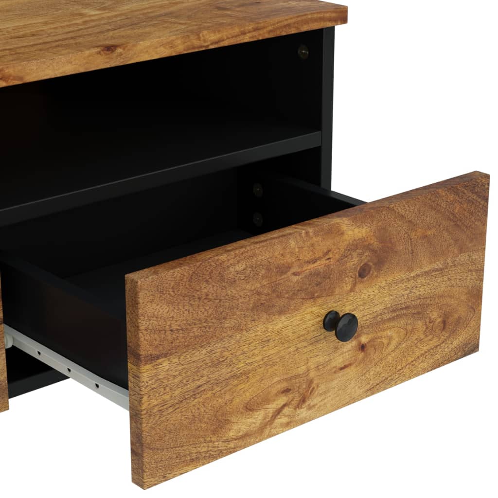 vidaXL Τραπεζάκι Σαλονιού 80x54x40 εκ. Μασίφ Ξύλο Μάνγκο & Επεξ. Ξύλο