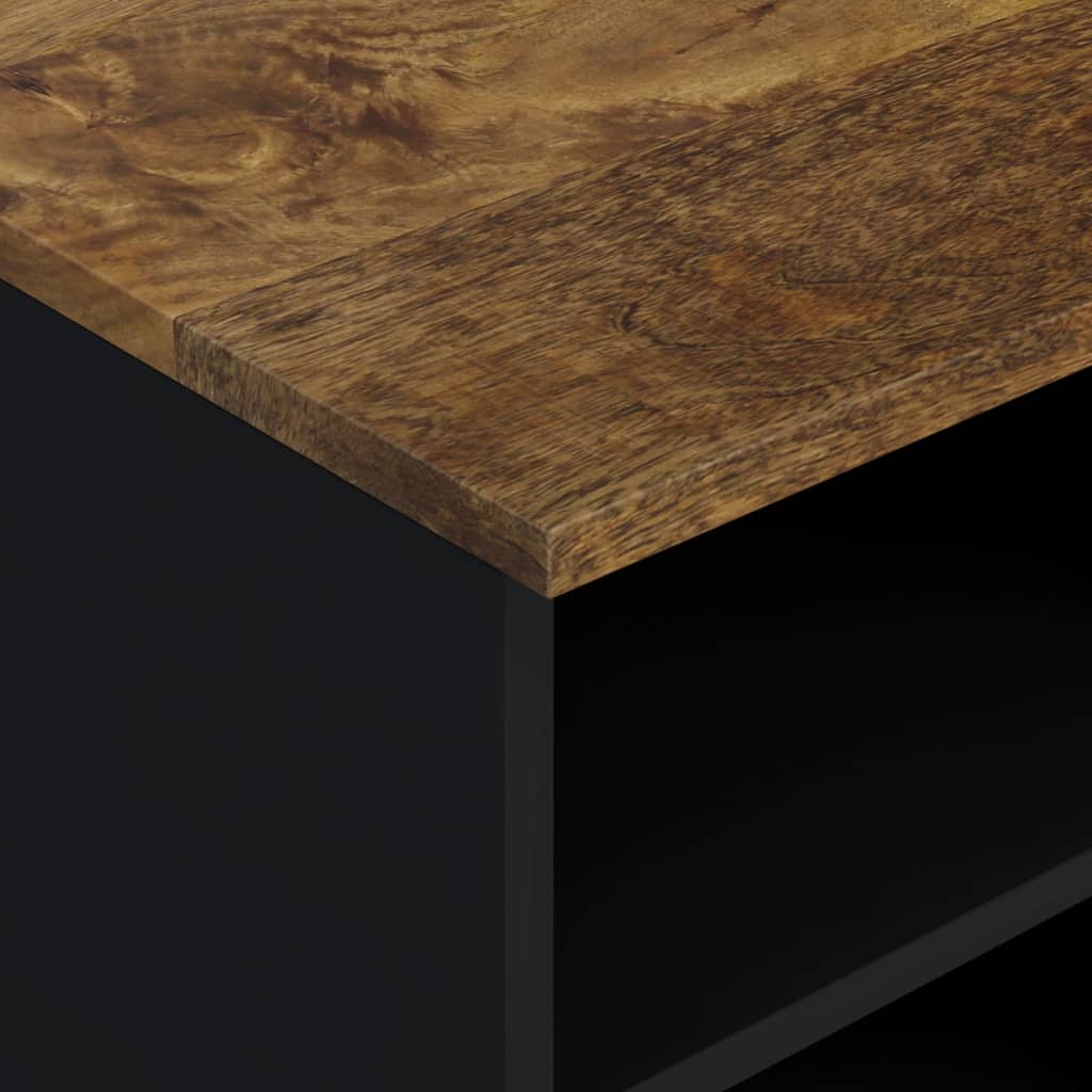 vidaXL Έπιπλο Τηλεόρασης 80x33x46 εκ. Μασίφ Ξύλο Μάνγκο & Επεξ. Ξύλο