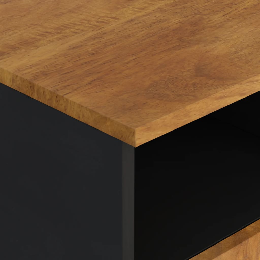 vidaXL Έπιπλο Τηλεόρασης 100x33x46 εκ. Μασίφ Ξύλο Μάνγκο & Επεξ. Ξύλο