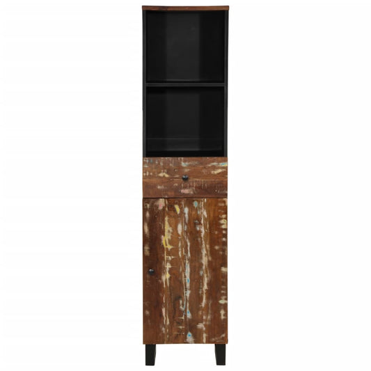 vidaXL Ντουλάπι Μπάνιου 38 x 33 x 160 εκ. από Μασίφ Ανακυκλωμένο Ξύλο