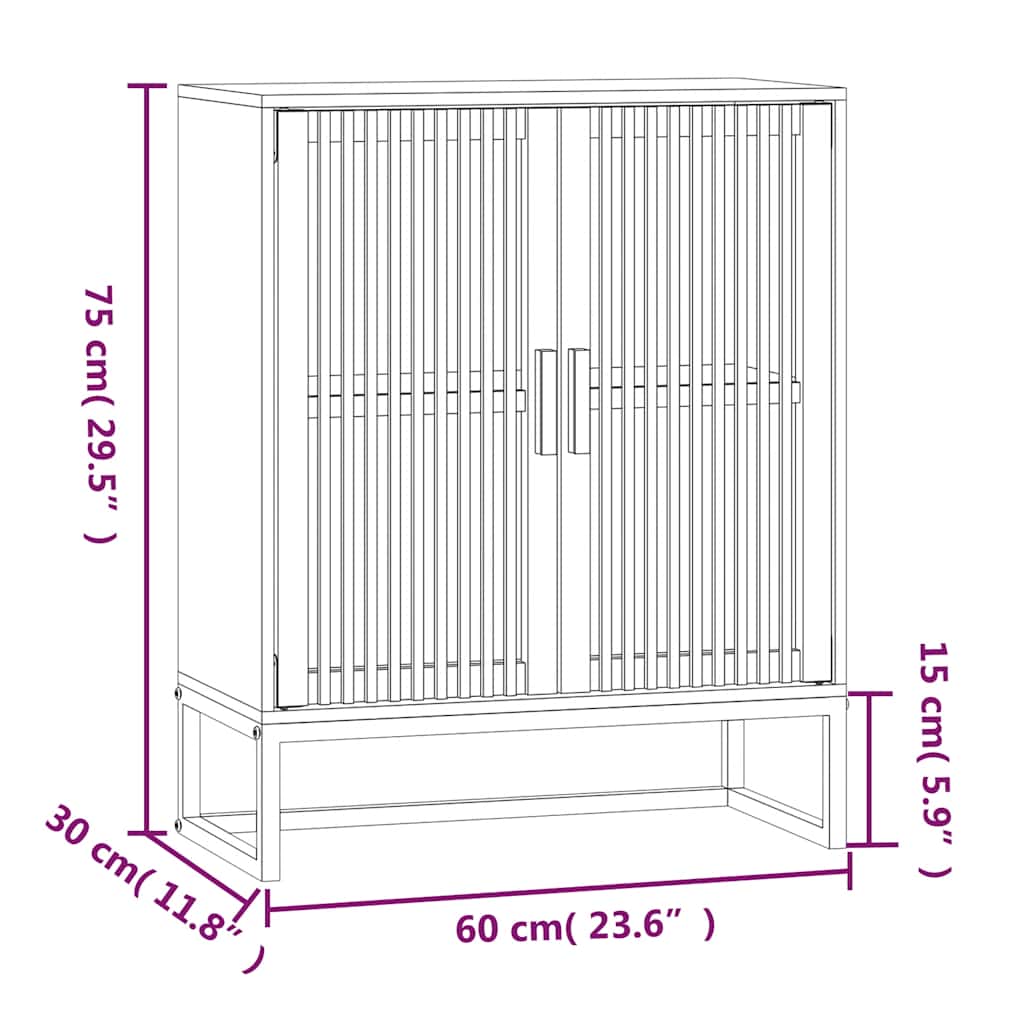 vidaXL Συρταριέρα 60 x 30 x 75 εκ. από Επεξεργασμένο Ξύλο