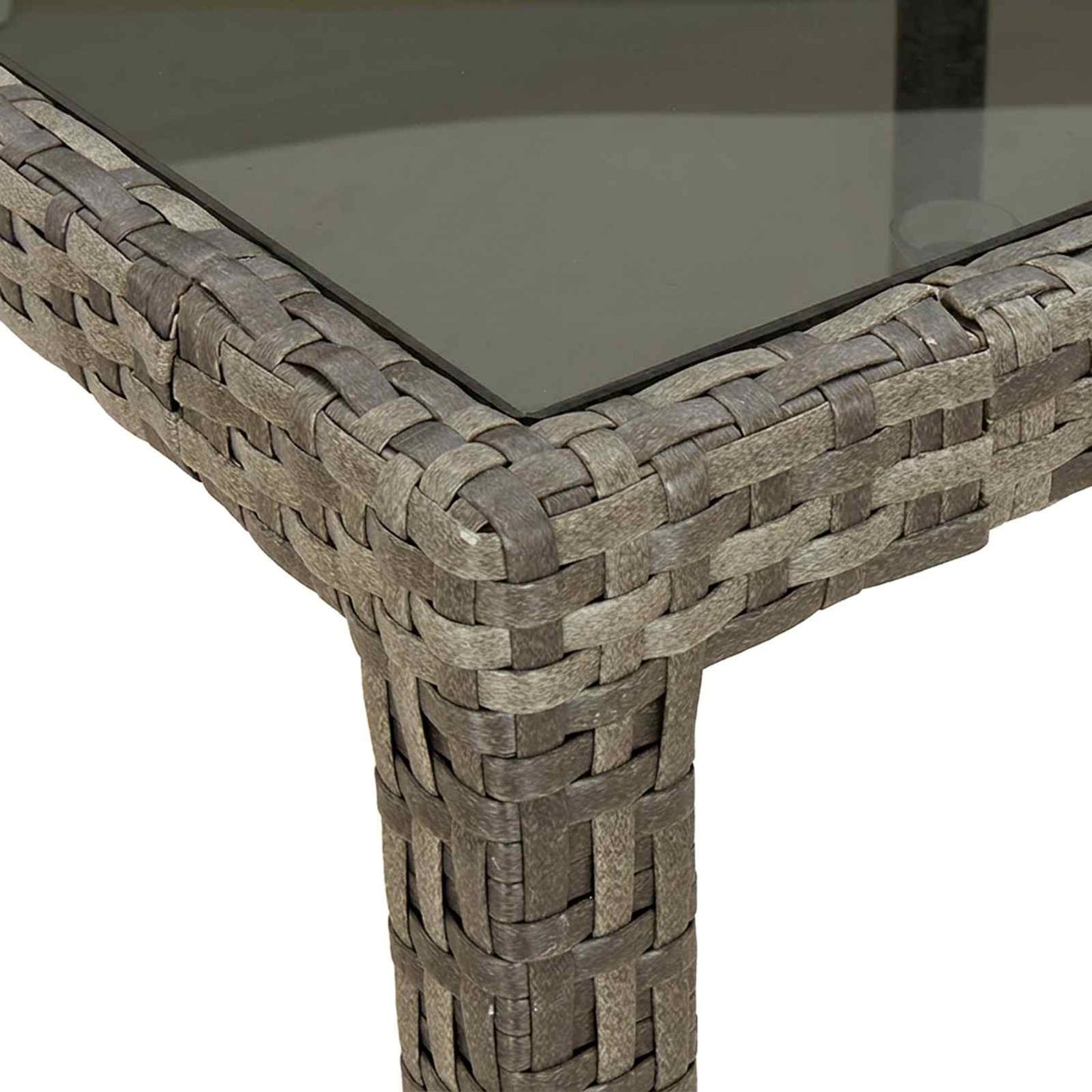 vidaXL Τραπέζι Κήπου Γκρι 150 x 90 x 75 cm συνθετικό ρατάν