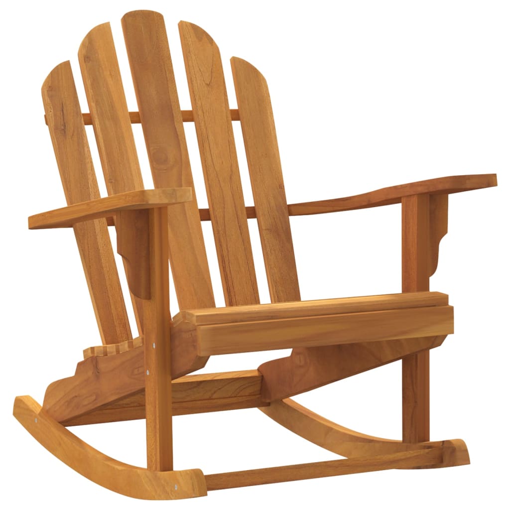 vidaXL Καρέκλες Κουνιστές Adirondack 2τεμ 79x100x103εκ Μασίφ Ξύλο Teak