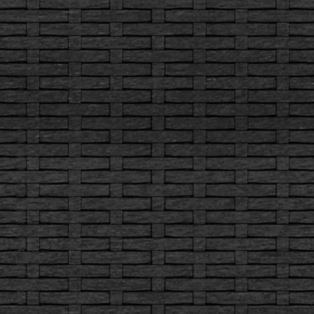 vidaXL Καναπές Κήπου Τριθέσιος Μαύρος από Συνθετικό Ρατάν με Μαξιλάρια