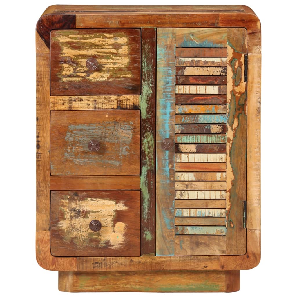 vidaXL Ντουλάπι με 3 Συρτάρια 55x30x70 εκ. από Μασίφ Ανακυκλωμένο Ξύλο