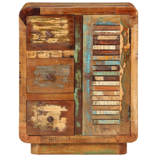 vidaXL Ντουλάπι με 3 Συρτάρια 55x30x70 εκ. από Μασίφ Ανακυκλωμένο Ξύλο