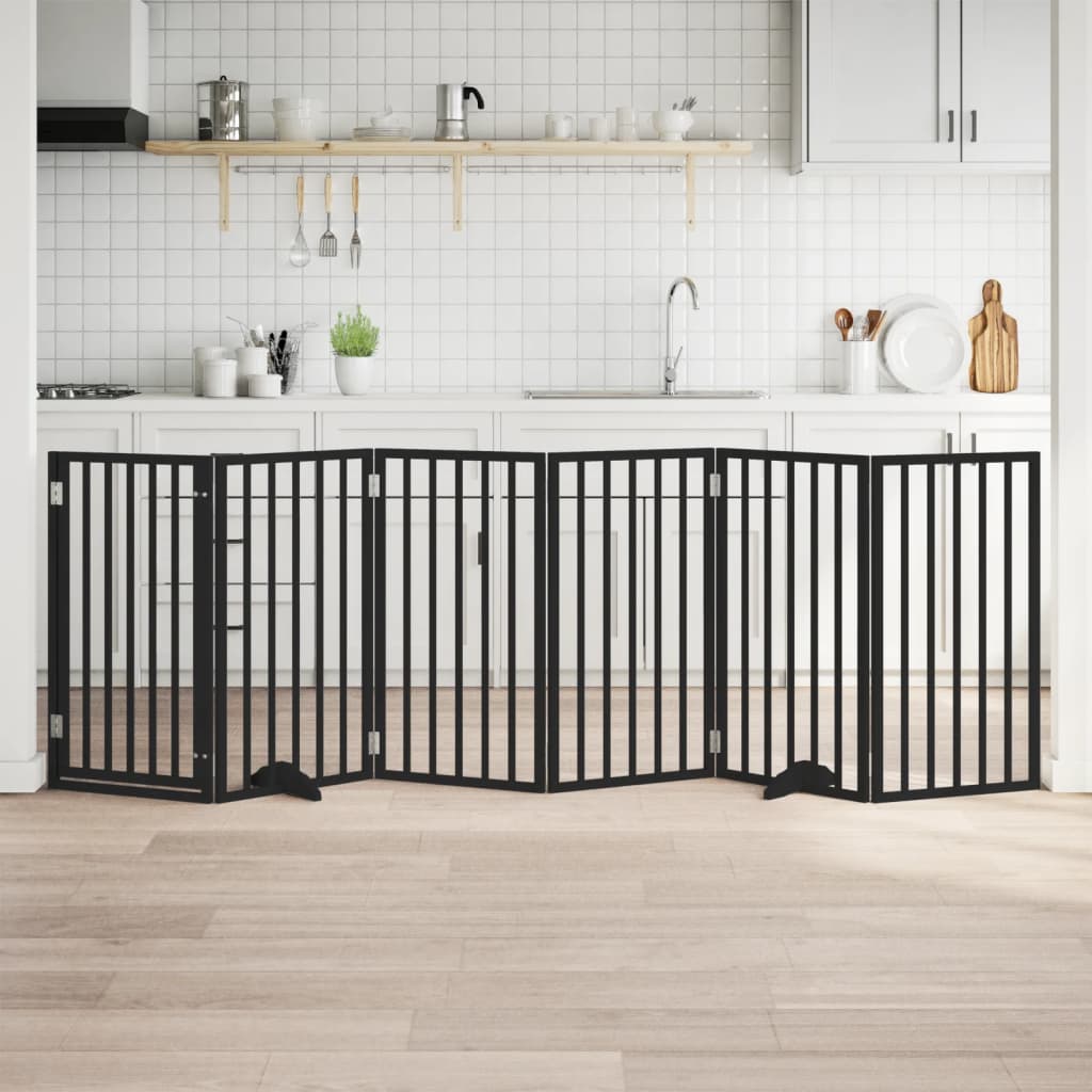 vidaXL Διαχωριστικό Σκύλων/Πόρτα Πτυσσόμενο 6 Πάνελ 300εκ. Ξύλο Λεύκας