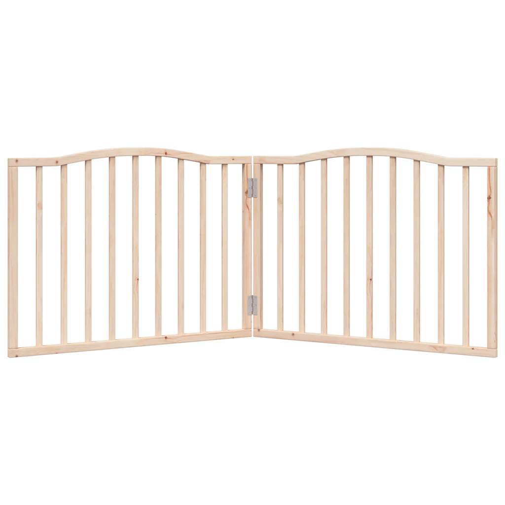 vidaXL Διαχωριστικό Σκύλων Πτυσσόμενο 2 Πάνελ 160 εκ. Ξύλο Λεύκας