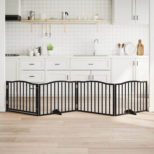 vidaXL Διαχωριστικό Σκύλων/Πόρτα Πτυσσόμενο 4 Πάνελ 320εκ. Ξύλο Λεύκας