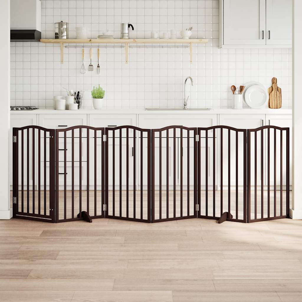 vidaXL Διαχωριστικό Σκύλων/Πόρτα Πτυσσόμενο 6 Πάνελ 300εκ. Ξύλο Λεύκας