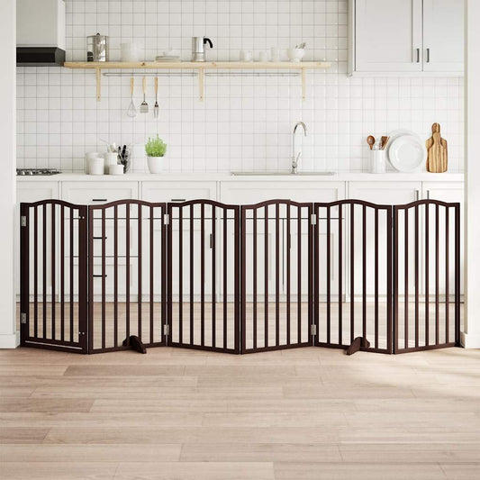 vidaXL Διαχωριστικό Σκύλων/Πόρτα Πτυσσόμενο 6 Πάνελ 300εκ. Ξύλο Λεύκας