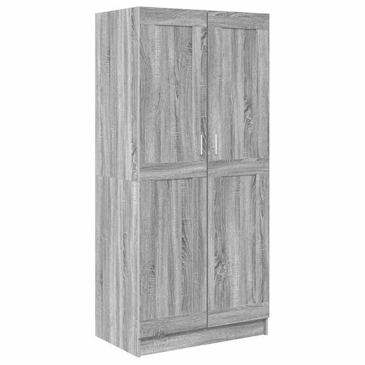 vidaXL Ντουλάπα Γκρι Sonoma 82,5x51,5x180 εκ. από Επεξεργασμένο Ξύλο