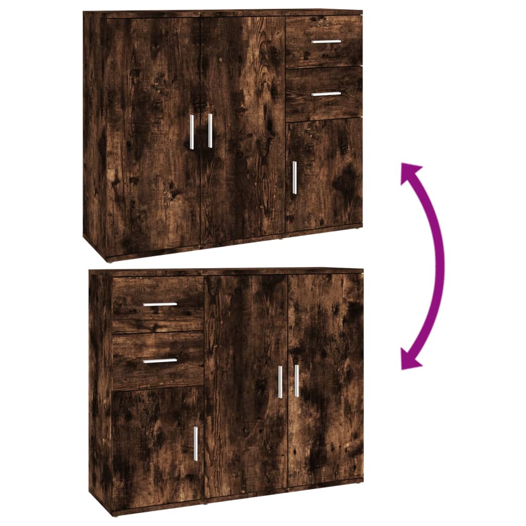 vidaXL Ντουλάπι Καπνιστή Δρυς 91x29,5x75 εκ. από Επεξεργασμένο Ξύλο