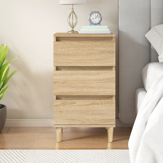 vidaXL Κομοδίνο Sonoma Δρυς 40x35x70 εκ. από Επεξεργασμένο Ξύλο
