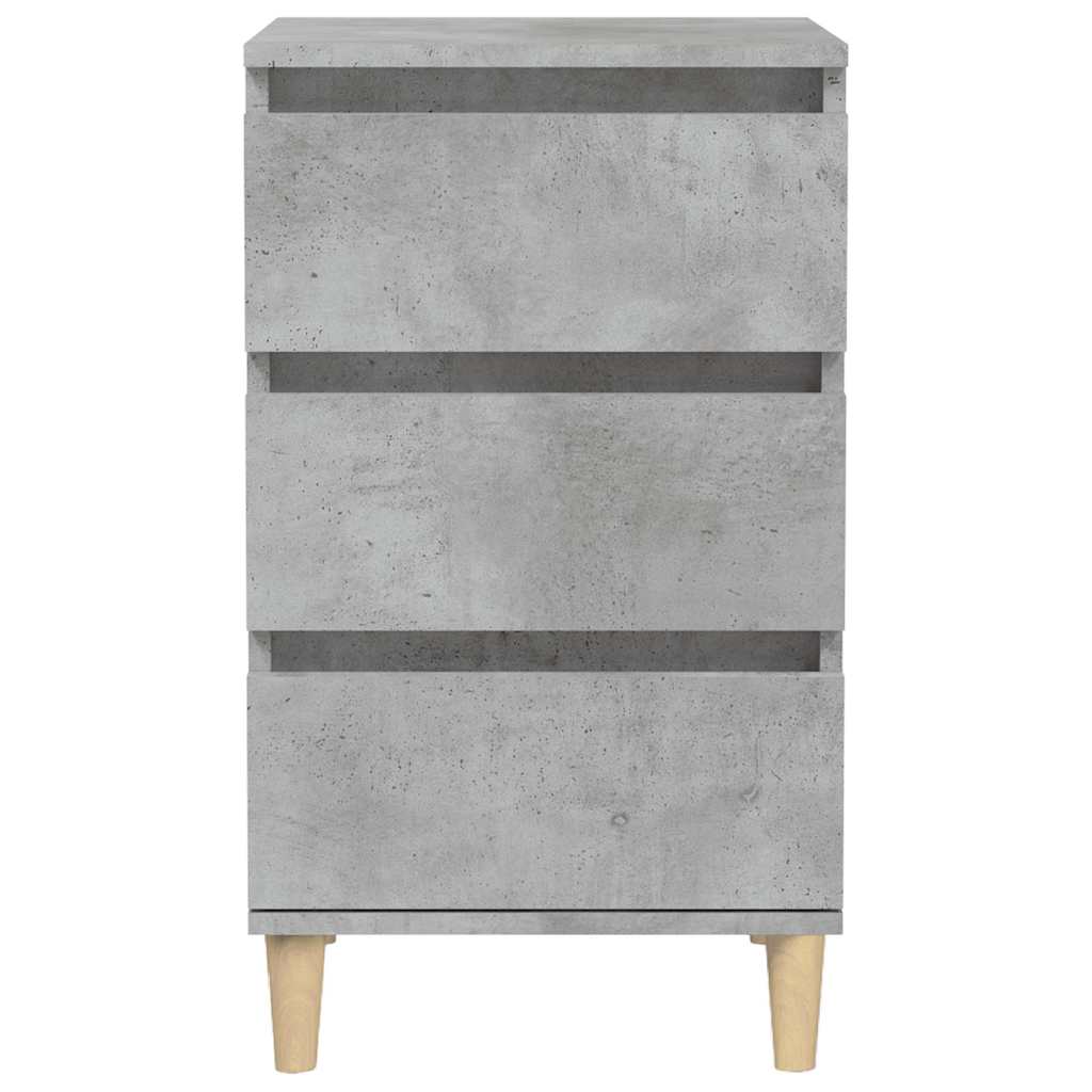 vidaXL Κομοδίνο Γκρι Σκυρ. 40x35x70 εκ. από Επεξεργασμένο Ξύλο