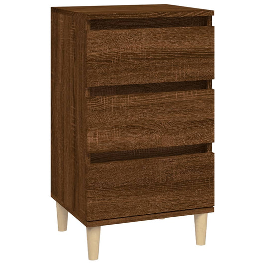 vidaXL Κομοδίνο Καφέ δρυς 40x35x70 εκ. από Επεξεργασμένο Ξύλο