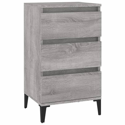vidaXL Κομοδίνο Γκρι Sonoma 40x35x70 εκ. από Επεξεργασμένο Ξύλο