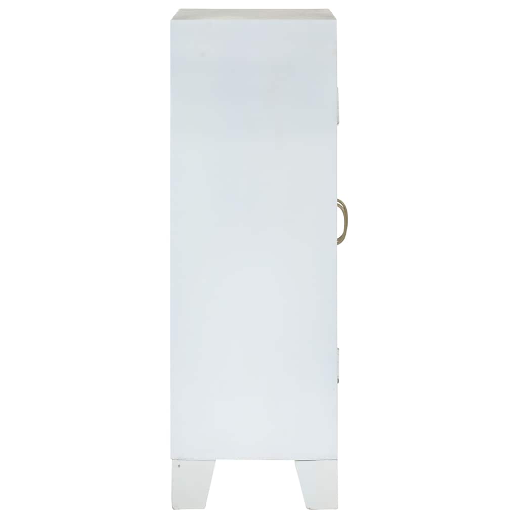 vidaXL Ντουλάπι Λευκό 55 x 30 x 90 εκ. από Μασίφ Ξύλο Ακακίας