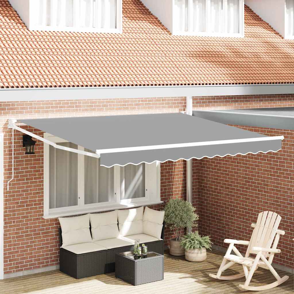 vidaXL Αναδιπλούμενο πλαίσιο τέντας Λευκός 300 x 250 εκ Αλουμίνιο