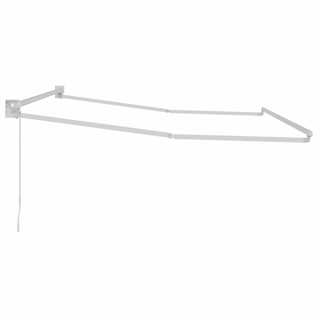 vidaXL Αναδιπλούμενο πλαίσιο τέντας Λευκός 300 x 250 εκ Αλουμίνιο