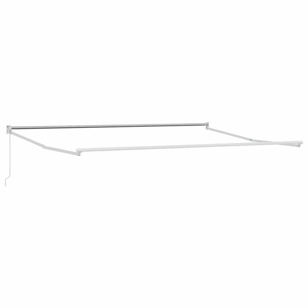 vidaXL Αναδιπλούμενο πλαίσιο τέντας Λευκός 400 x 300 εκ Αλουμίνιο