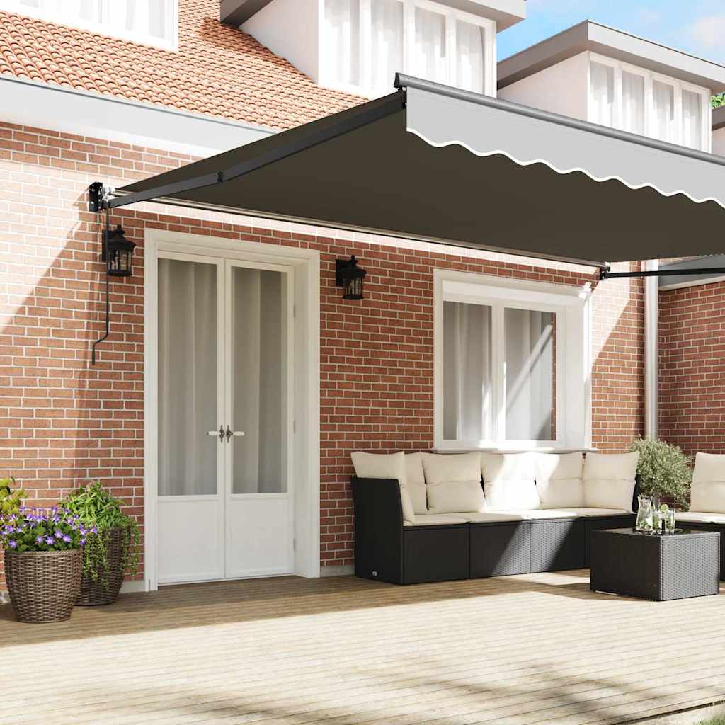 vidaXL Electric Awning Frame 4,5 x 3 m Ανθρακί