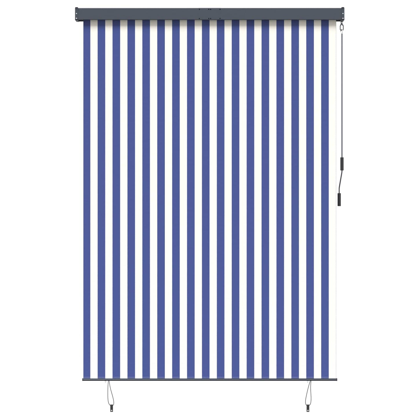 vidaXL Ρόλερ Μπλε και άσπρο 180 x 250 cm Ύφασμα και Αλουμίνιο