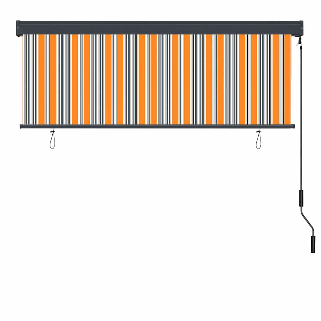 vidaXL Ρόλερ Κίτρινο και Μπλε 180 x 250 cm Ύφασμα και Αλουμίνιο