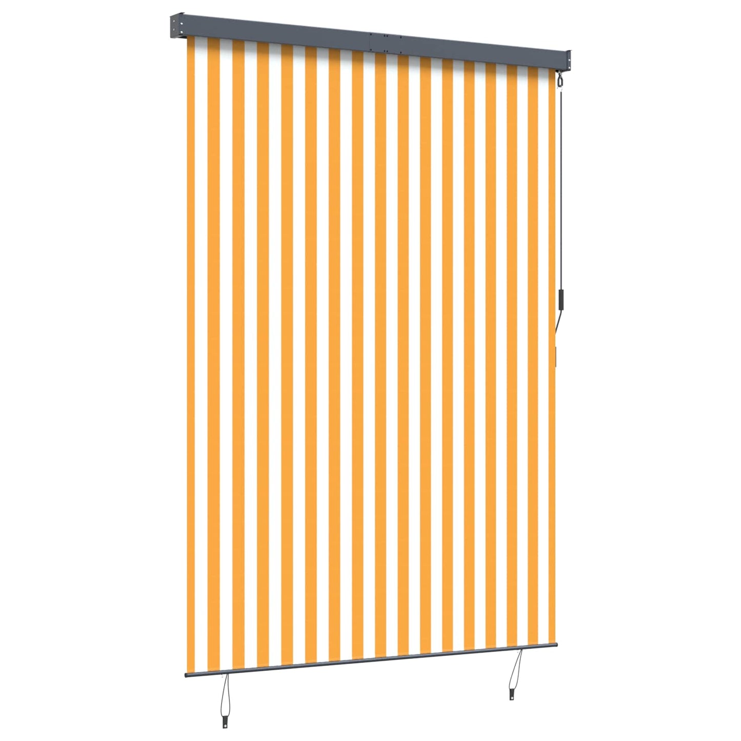 vidaXL Ρόλερ Λευκό και Πορτοκαλί 180 x 250 cm Ύφασμα και Αλουμίνιο
