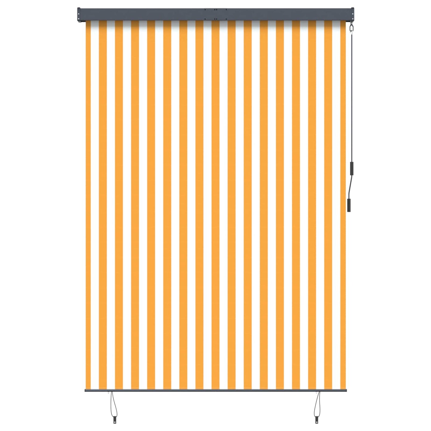 vidaXL Ρόλερ Λευκό και Πορτοκαλί 180 x 250 cm Ύφασμα και Αλουμίνιο