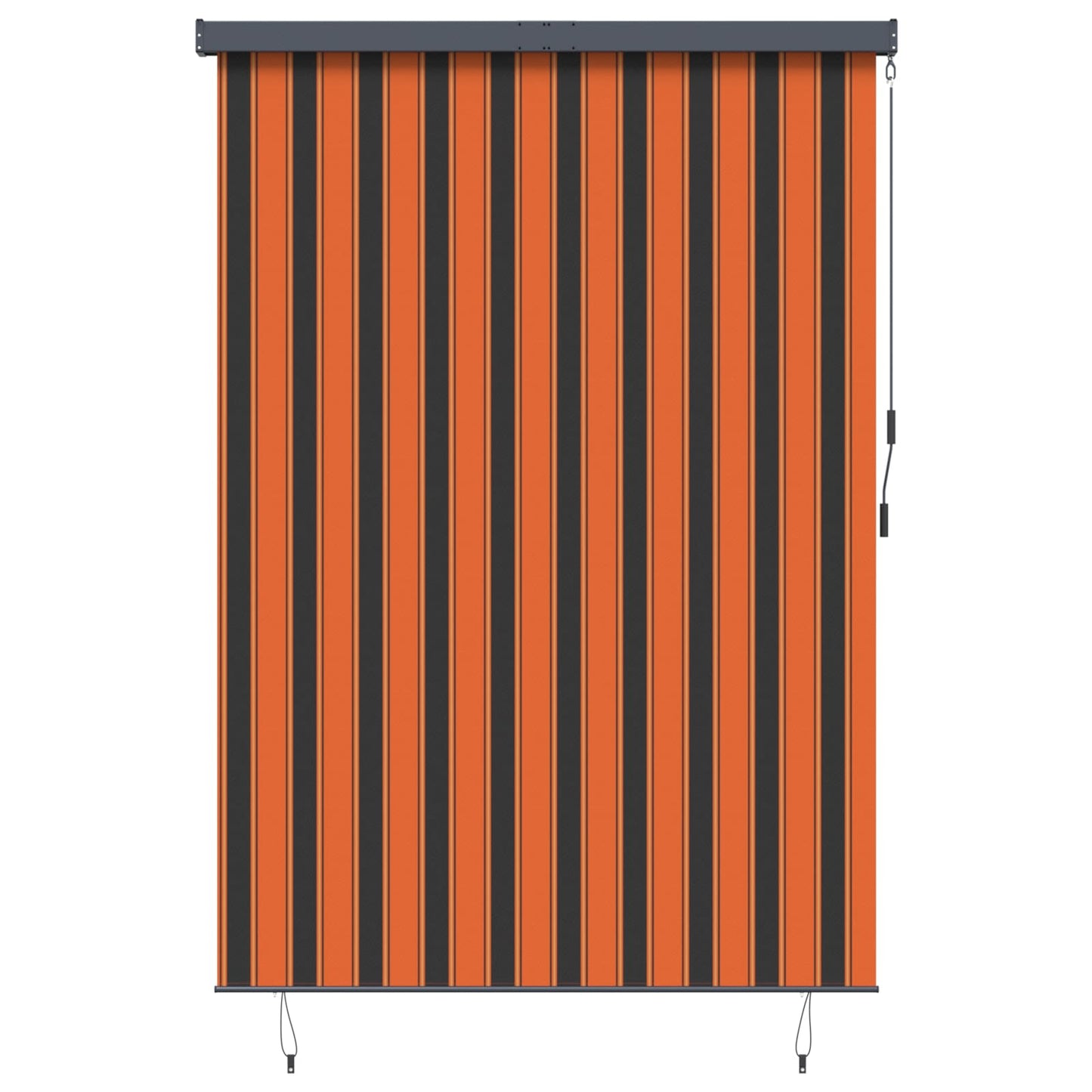 vidaXL Ρόλερ Πορτοκαλί και Καφέ 180 x 250 cm Ύφασμα και Αλουμίνιο