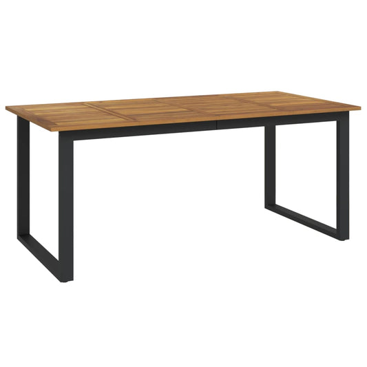 vidaXL Τραπέζι Κήπου Με Πόδια σε Σχήμα U 180x90x75 εκ. Μασίφ Ακακία