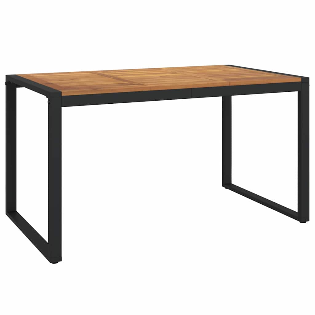 vidaXL Τραπέζι Κήπου Με Πόδια σε Σχήμα U 140x80x75 εκ. Μασίφ Ακακία