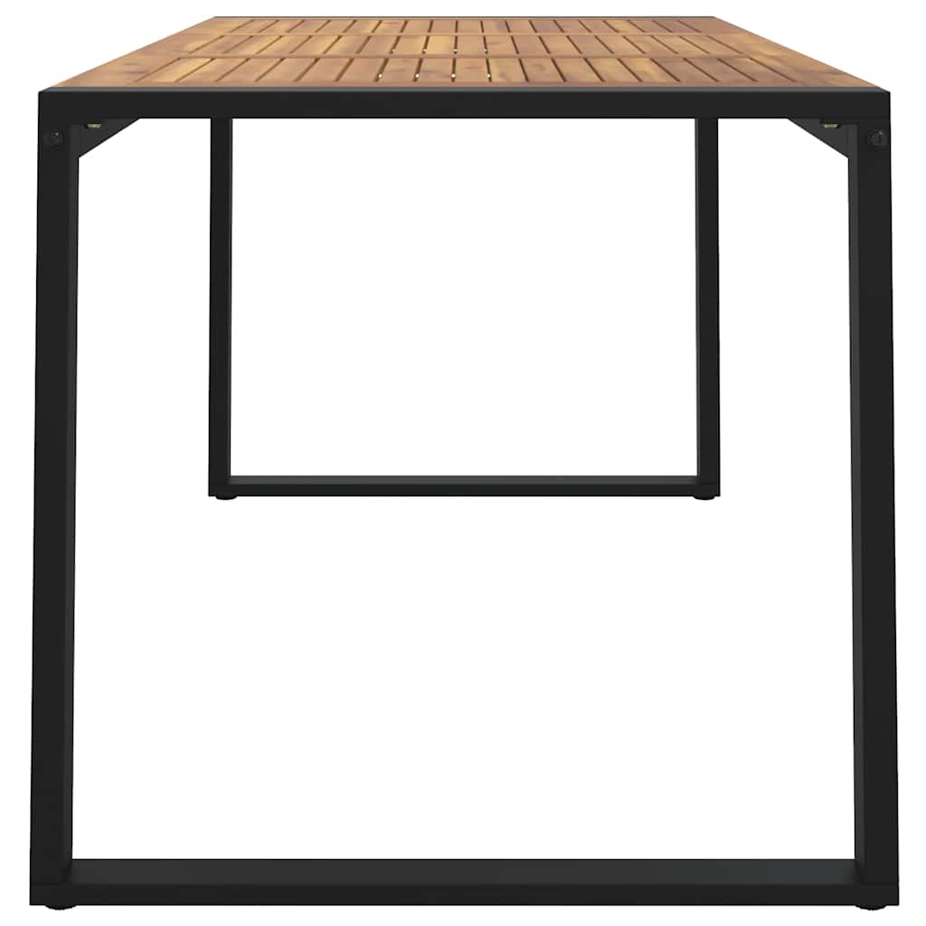vidaXL Τραπέζι Κήπου Με Πόδια σε Σχήμα U 140x80x75 εκ. Μασίφ Ακακία