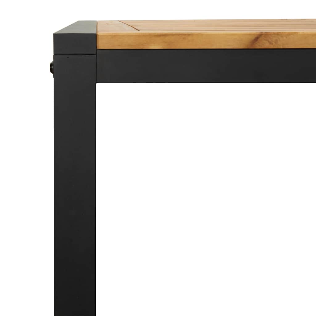 vidaXL Τραπέζι Κήπου Με Πόδια σε Σχήμα U 140x80x75 εκ. Μασίφ Ακακία