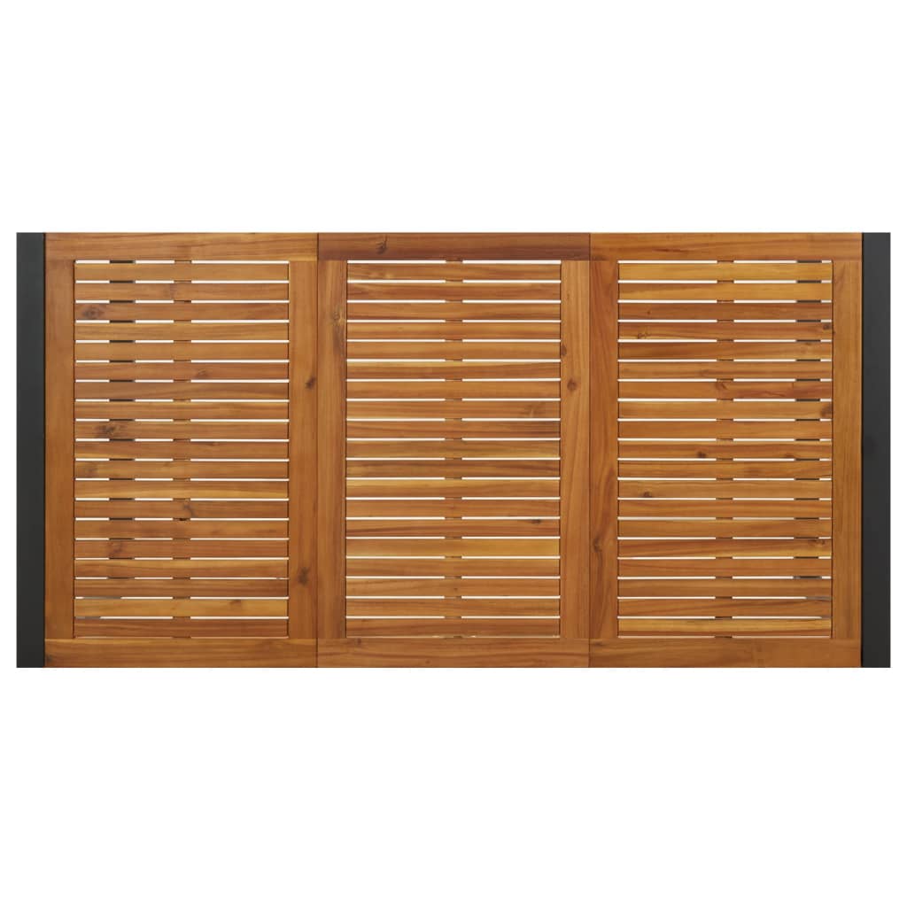 vidaXL Τραπέζι Κήπου Με Πόδια σε Σχήμα U 180x90x75 εκ. Μασίφ Ακακία