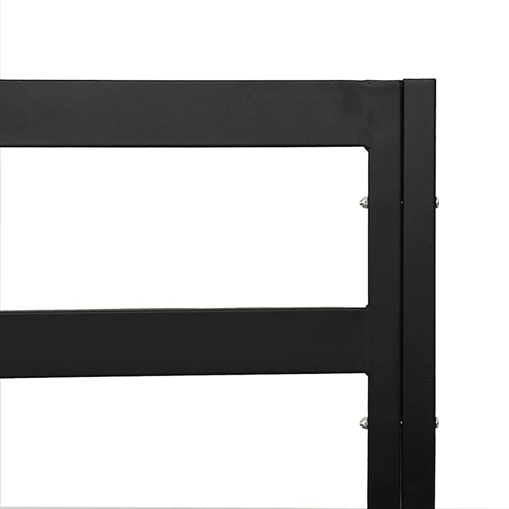 vidaXL Καρέκλα Κήπου 68 x 76 x 79 εκ. Ατσάλινη με Γκρι Μαξιλάρια