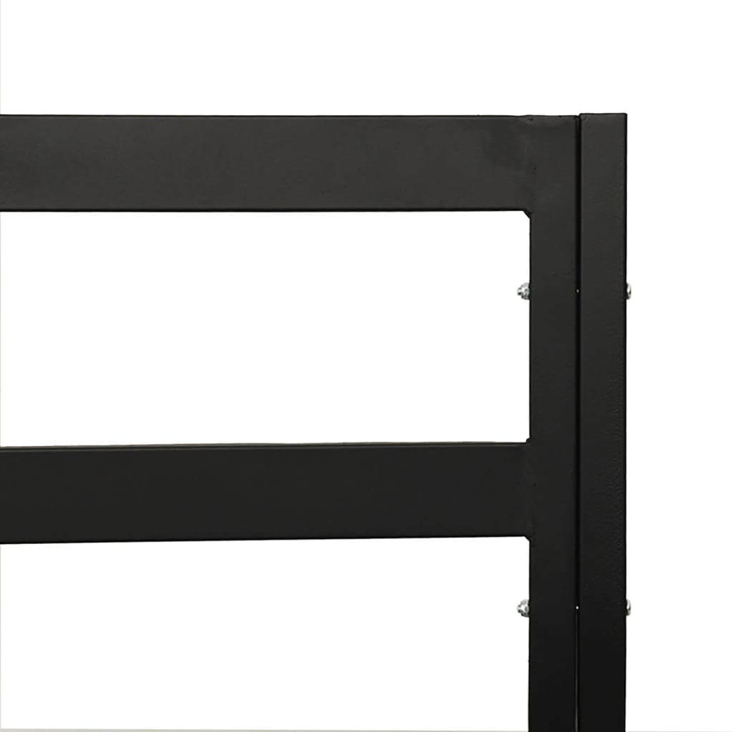 vidaXL Καρέκλα Κήπου 76 x 76 x 79 εκ. Ατσάλινη με Γκρι Μαξιλάρια