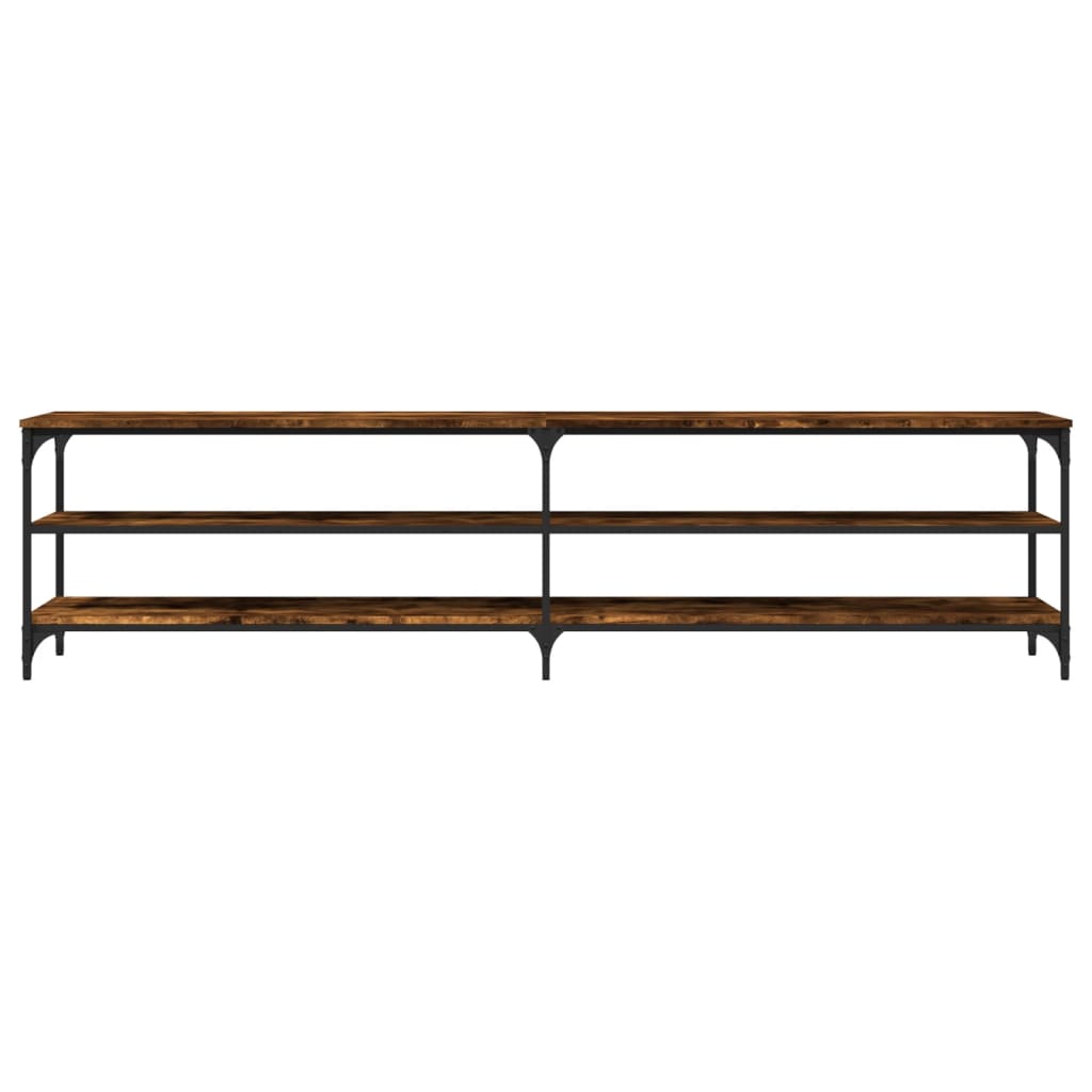 vidaXL Έπιπλο Τηλεόρασης Καπνιστή Δρυς 200x30x50 εκ Επεξ. Ξύλο/Μέταλλο