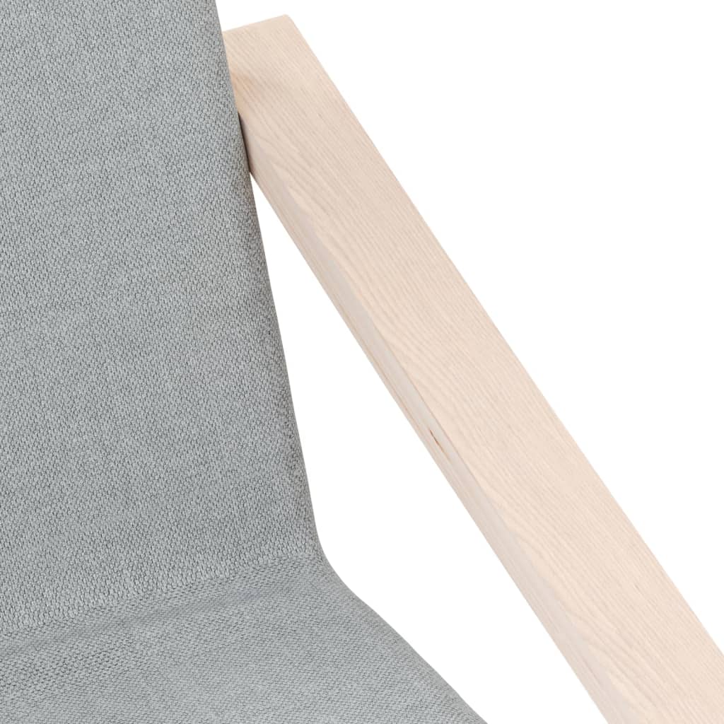 vidaXL Πολυθρόνα Relax Ανοιχτό Γκρι Υφασμάτινη