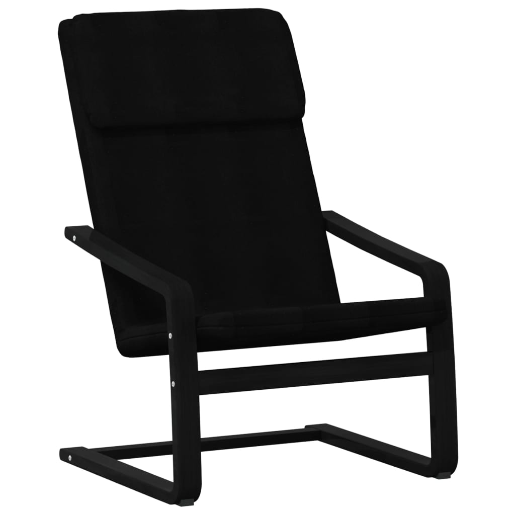 vidaXL Πολυθρόνα Relax Μαύρη Υφασμάτινη