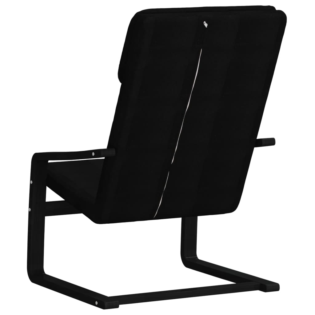 vidaXL Πολυθρόνα Relax Μαύρη Υφασμάτινη