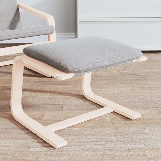 vidaXL Υποπόδιο Ανοιχτό Γκρι 51 x 41 x 40 εκ. Υφασμάτινο