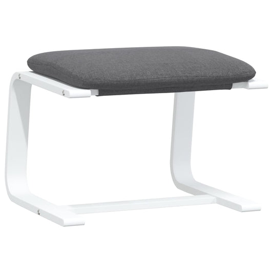 vidaXL Υποπόδιο Σκούρο Γκρι 51 x 41 x 40 εκ. Υφασμάτινο